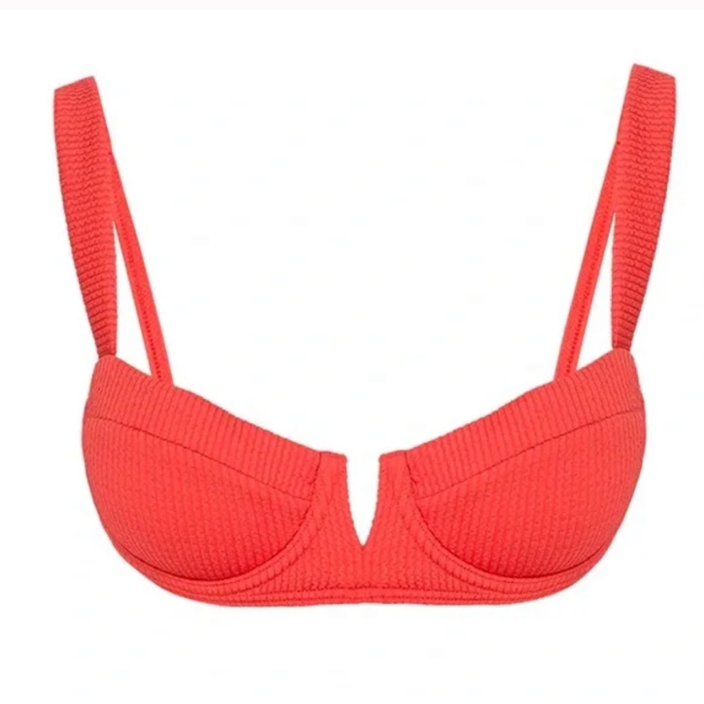 Monday Swimwear Clovelly Top Sangria Crinkle
